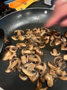 Shrooms cooking
